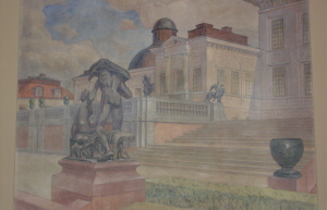 Väggmålning av Prins Eugen.